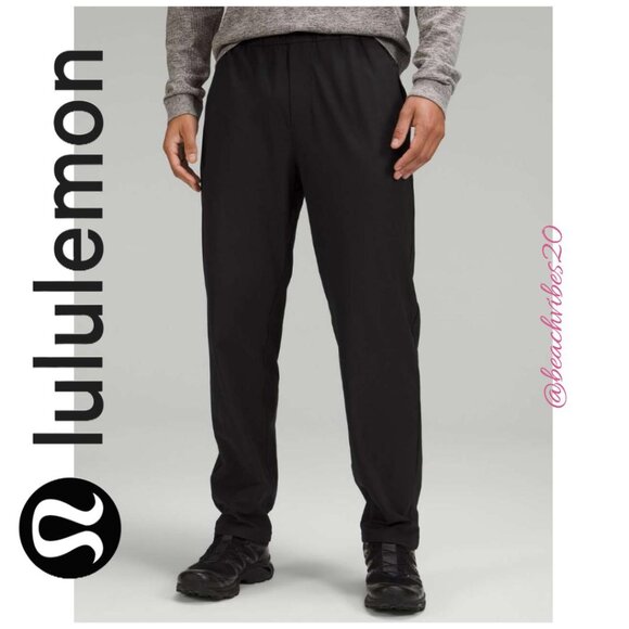 LULULEMON ATHLETICA Men's ABC Pull-On Pant Medium Black EUC LL-218 - Picture 2 of 11